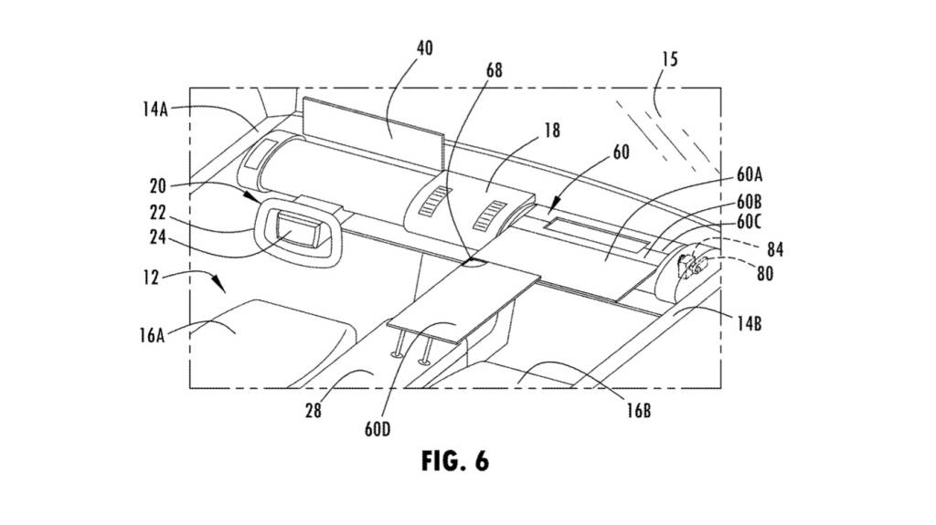 ford dashboard deployable desk patent image 100926102 l - Auto Recent