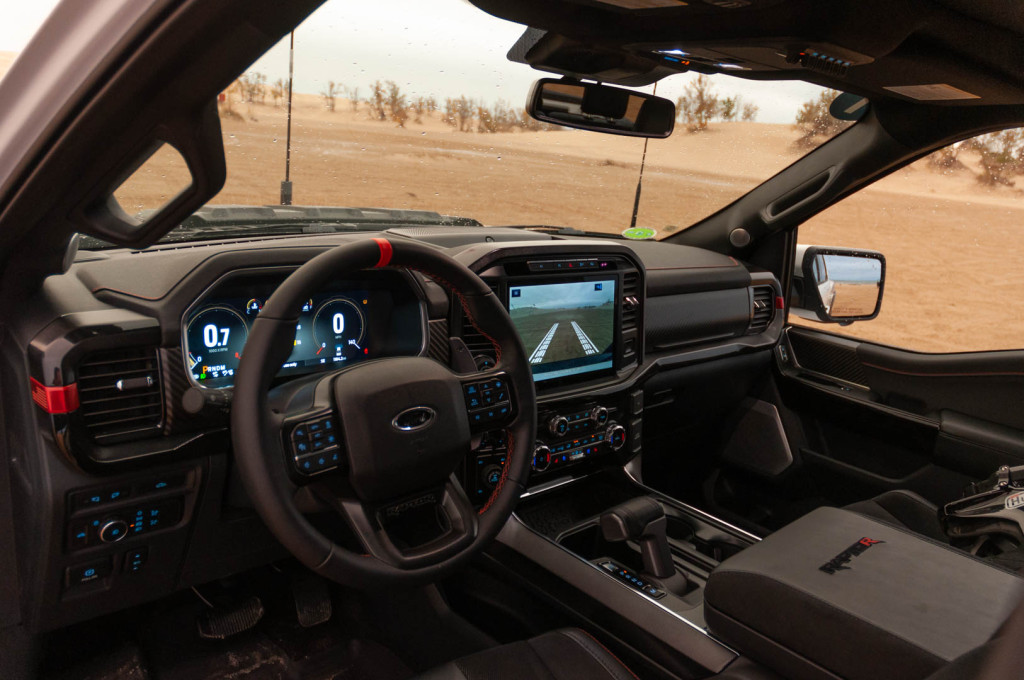 The interior of the 2023 Ford F-150 Raptor R will look familiar to anyone who has spent time in an F-150