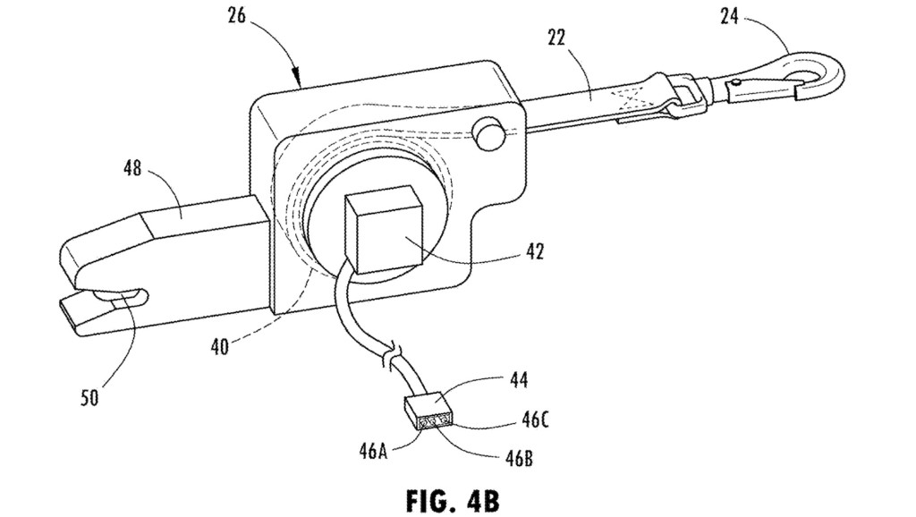 Patent image of Ford's pet restraint system