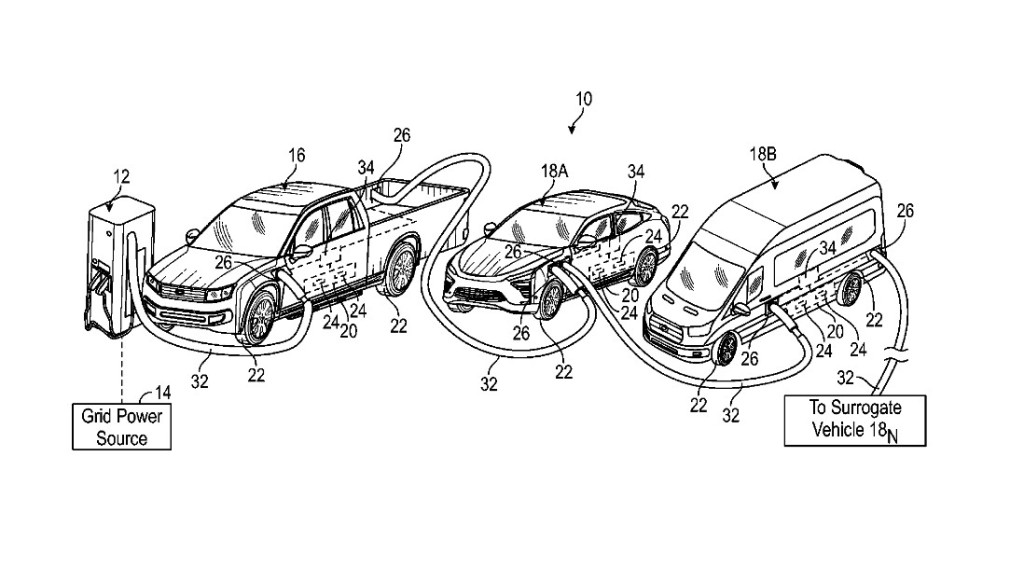Ford series EV charging patent image