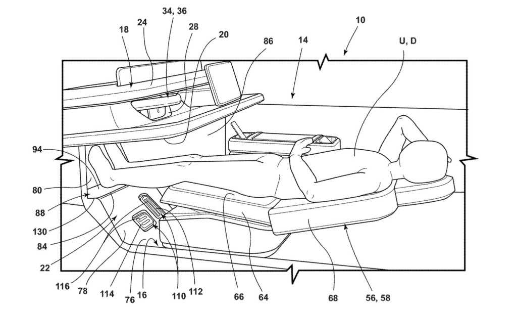 Imagen de patente del sistema interior del vehículo Ford