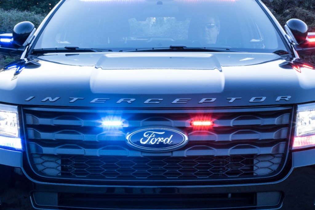 Ford Police Interceptor Utility Front Interior Visor Light Bar