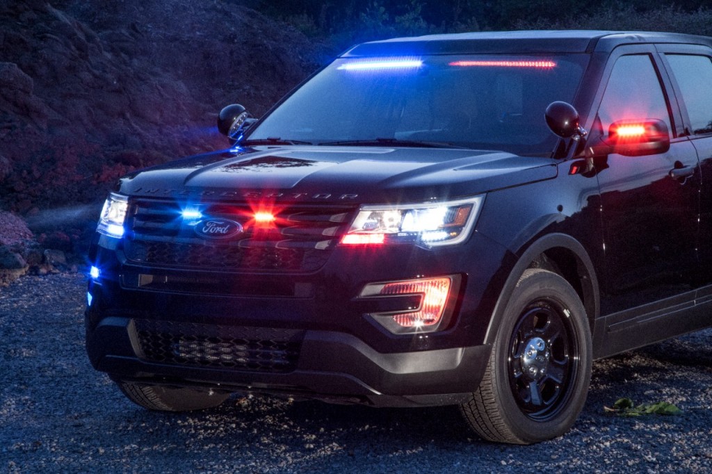 Ford Police Interceptor Utility Front Interior Visor Light Bar
