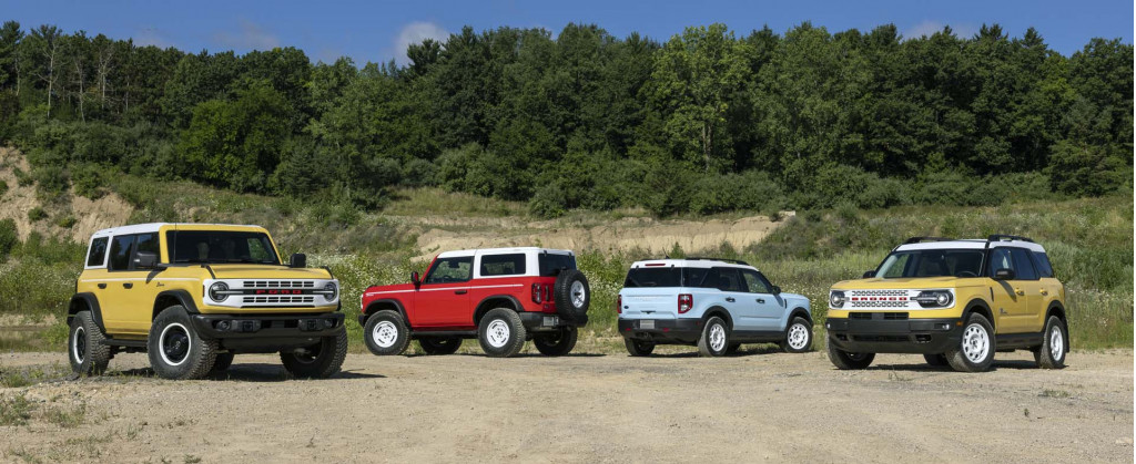 2023 Ford Bronco Heritage Edition and 2023 Ford Bronco Sport Heritage Edition