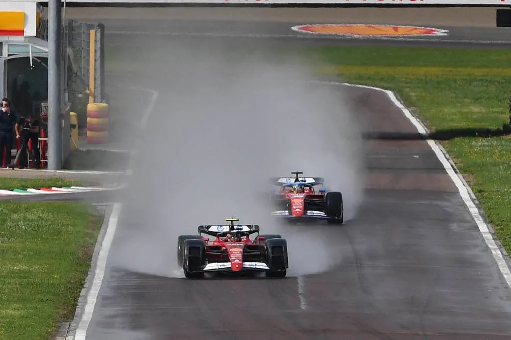 Formula 1 spray guard testing – Photo by Rudy Carezzevoli/Getty Images