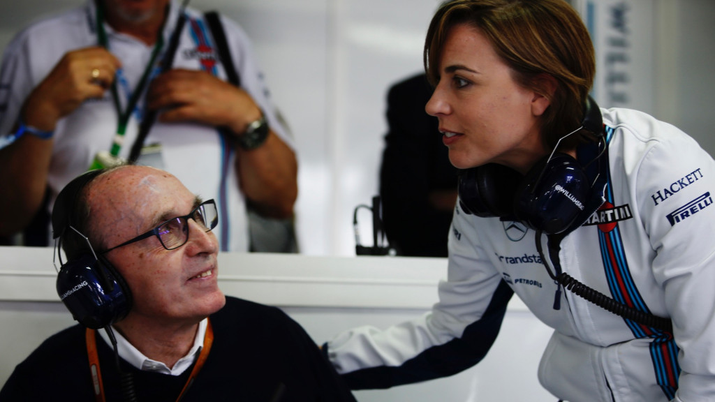 Frank Williams and Claire Williams
