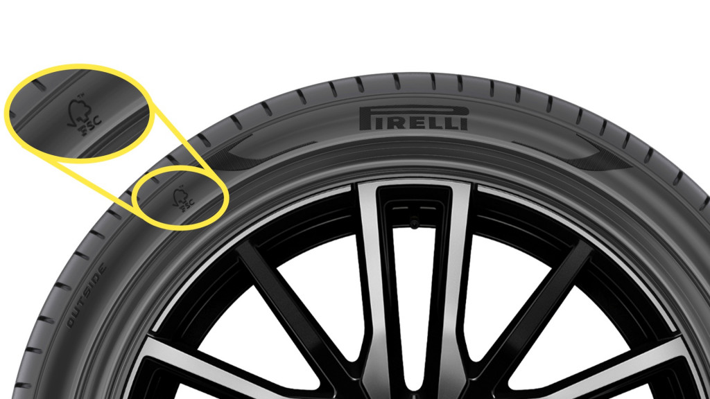 FSC-certified Pirelli P-Zero tire for BMW X5 xDrive45e