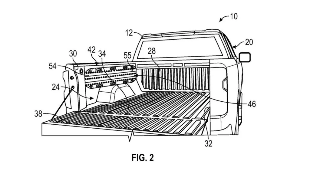 general motors foldable bed ramps patent image 100914054 l - Auto Recent
