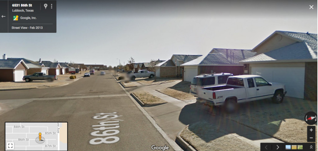 Google Street View Image, Lubbock, Texas