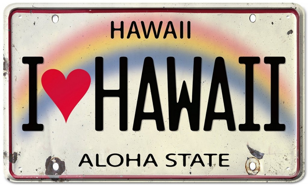 Image Hawaii license plate, size 1024 x 614, type gif, posted on