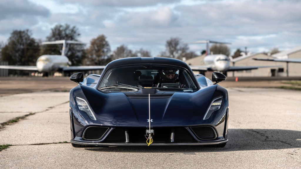 Hennessey Venom F5 aerodynamics testing
