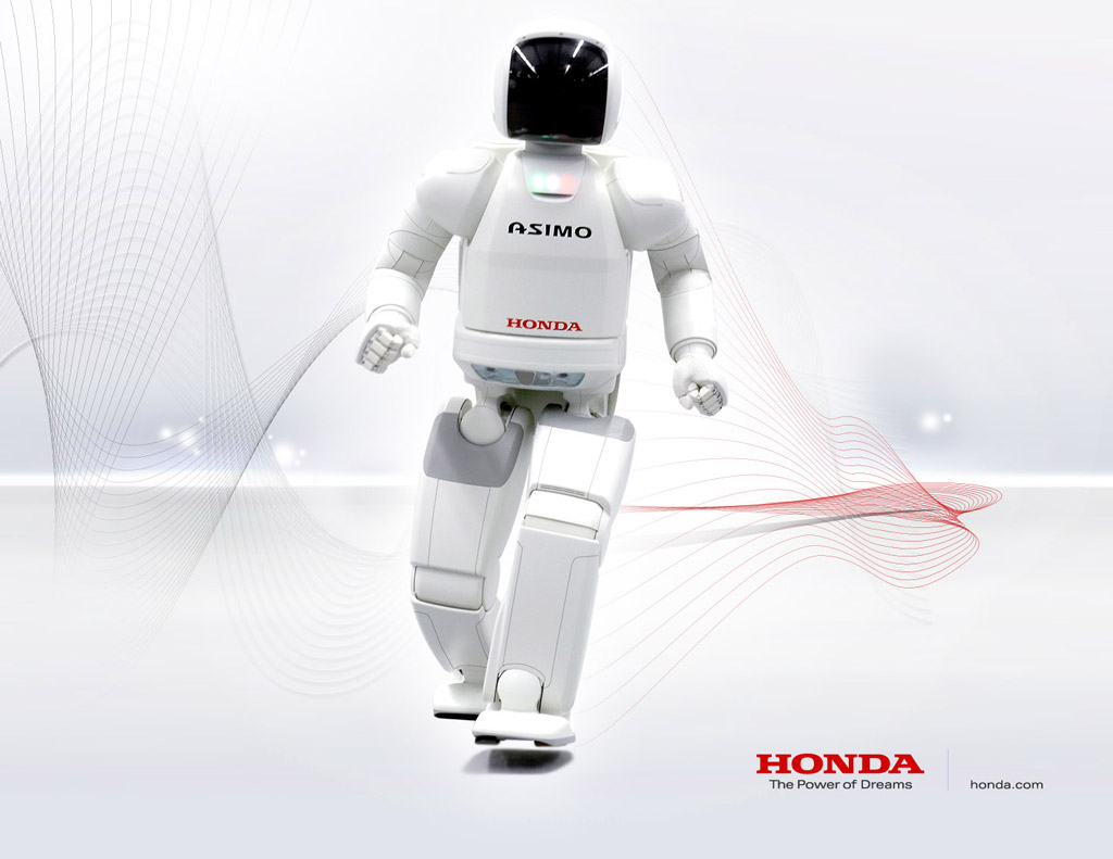 HONDA Humanoid Robot ASIMO premium Clock Figure Novelty Not for sale Rare 