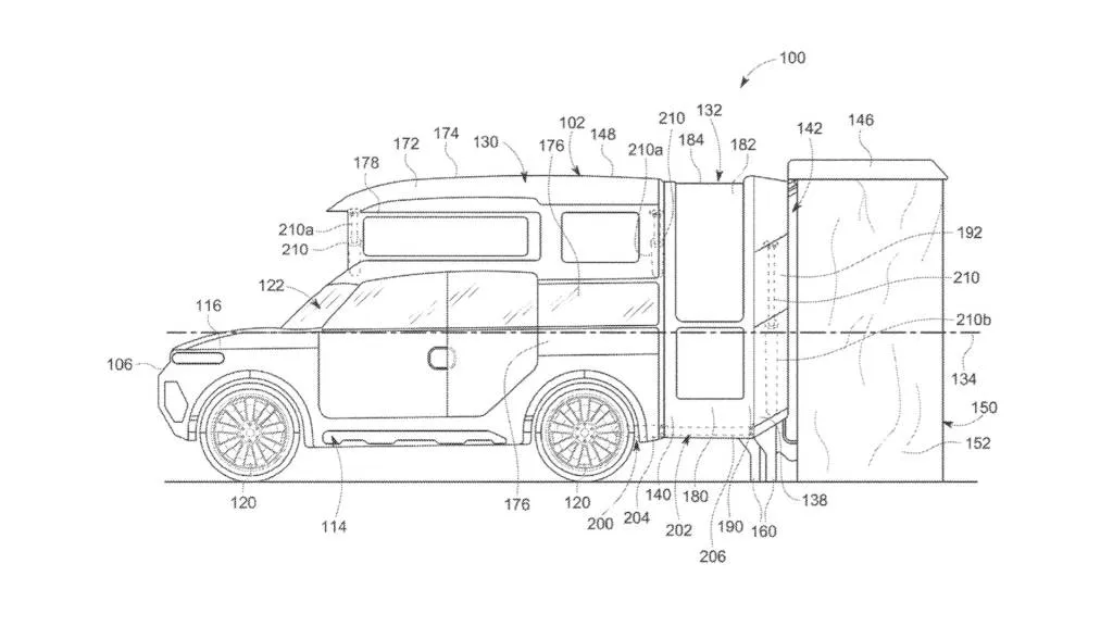 Honda camper patent image