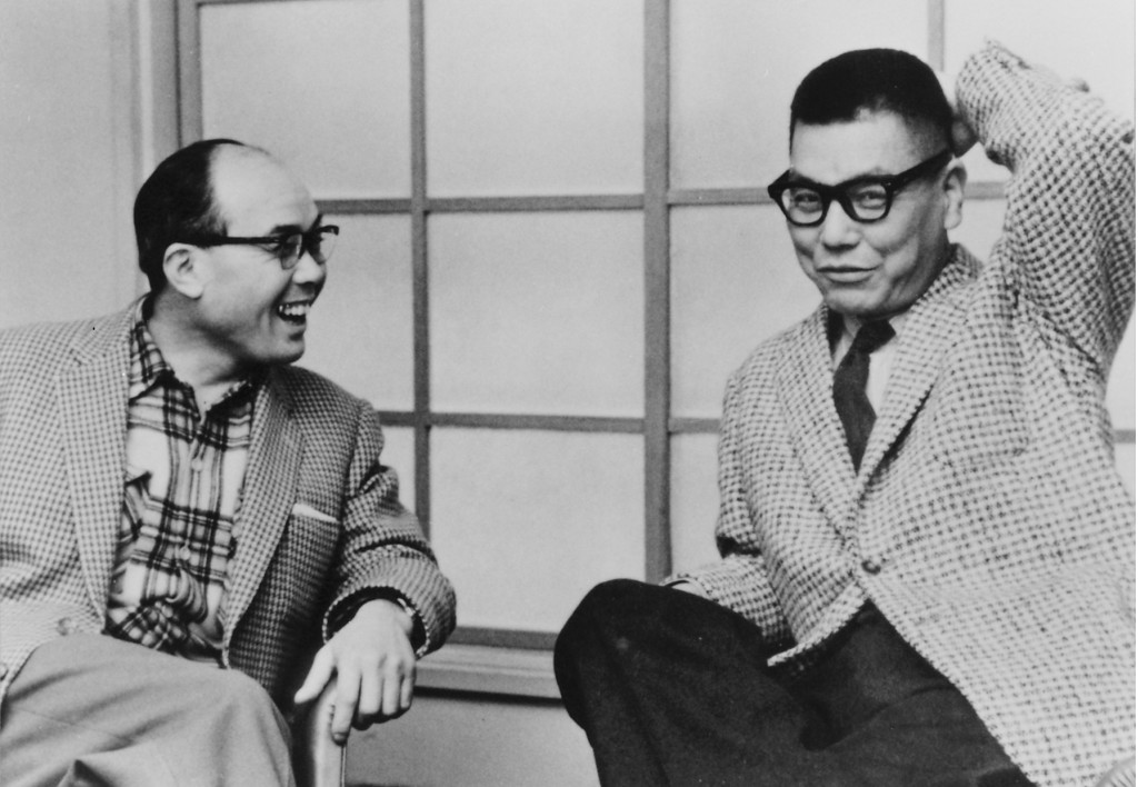 بنیانگذاران هوندا، سوئیچیرو هوندا (چپ) و تاکئو فوجیساوا (راست)