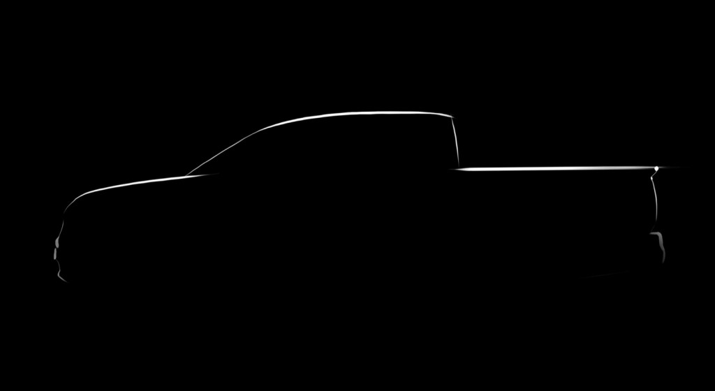 Official design sketch previewing 2017 Honda Ridgeline