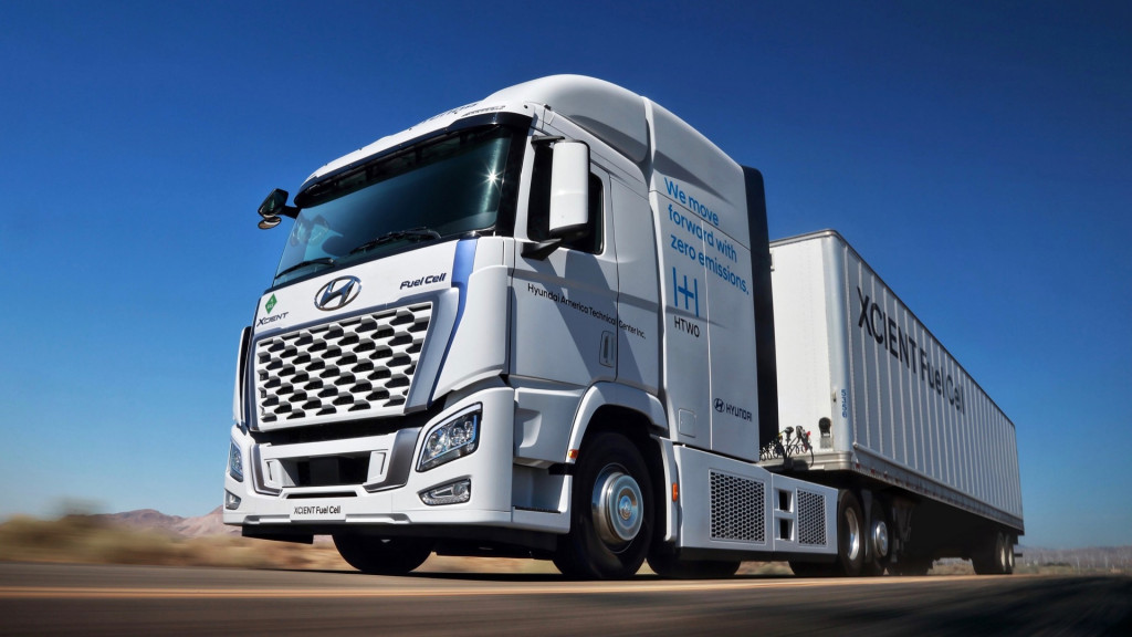 Hyundai Xcient Fuel Cell semi truck to be used in California tests