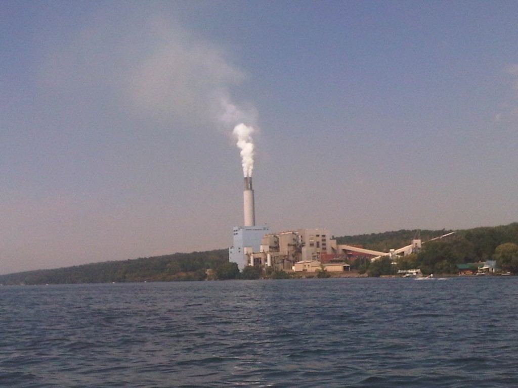Electric power plant outside Ithaca, New York