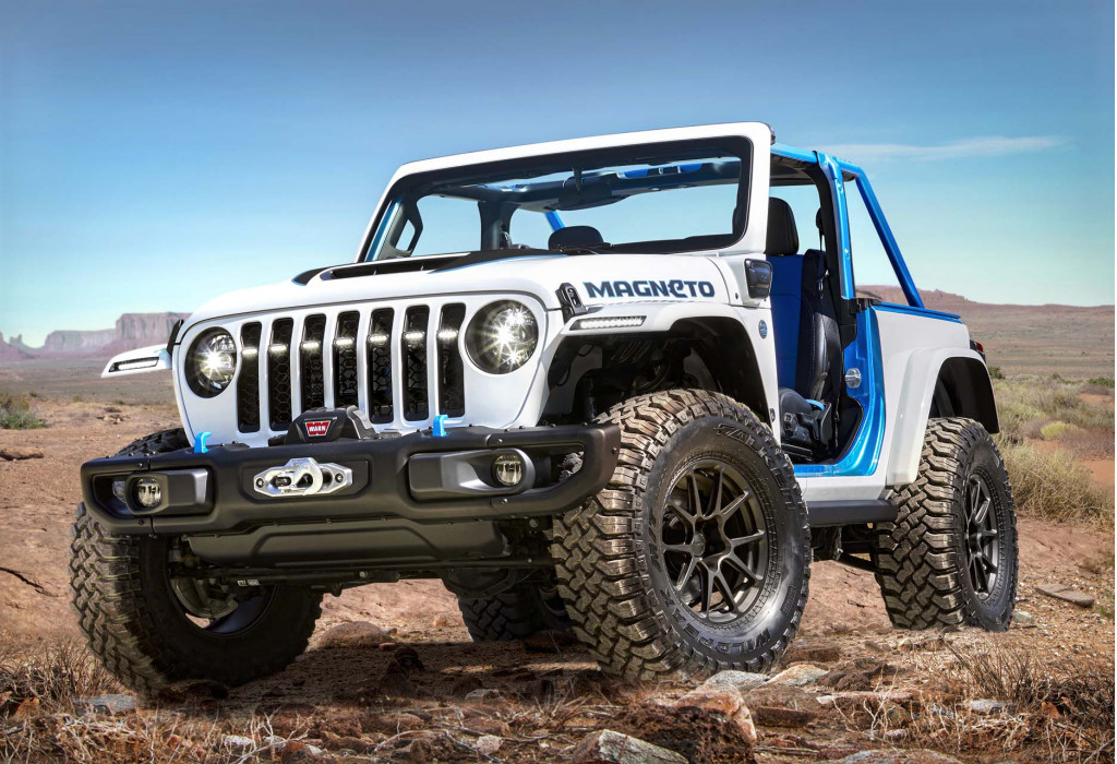 Fully Electric Jeep Wrangler Concept Explores Brand S Off Road Ev Identity