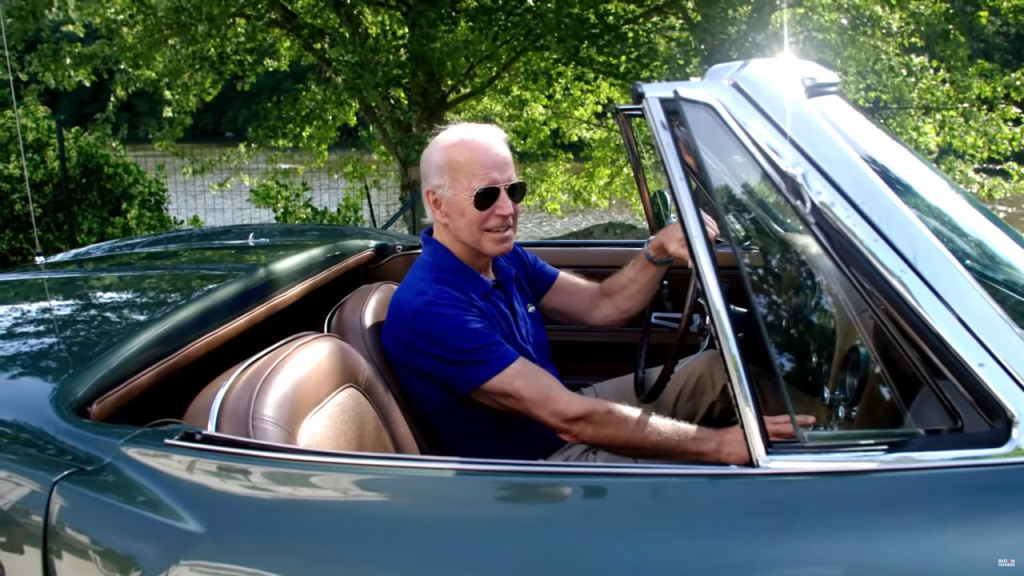Joe Biden in C2 Corvette - campaign video