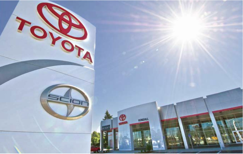 Kendall Toyota  -  Eugene, OR  -  First LEED Platinum dealership facility