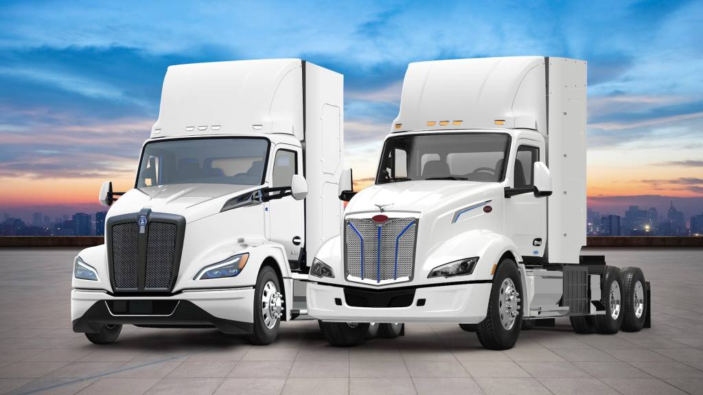 Kenworth and Peterbilt trucks with Toyota hydrogen fuel-cell modules