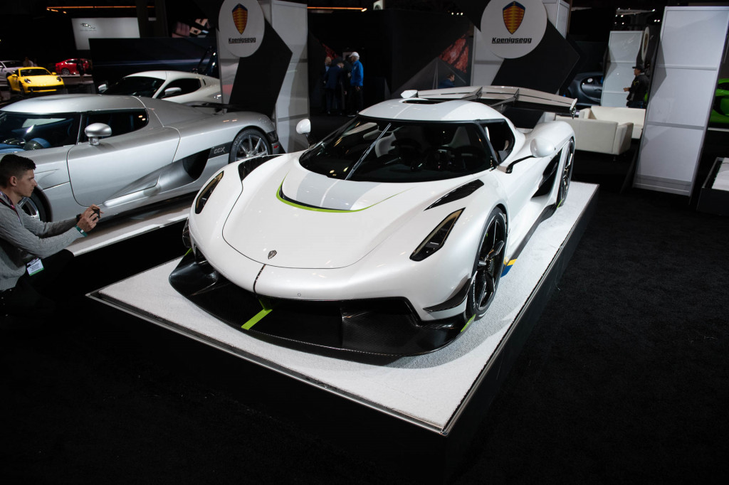 The Koenigsegg Jesko show car has 34 layers to its paint