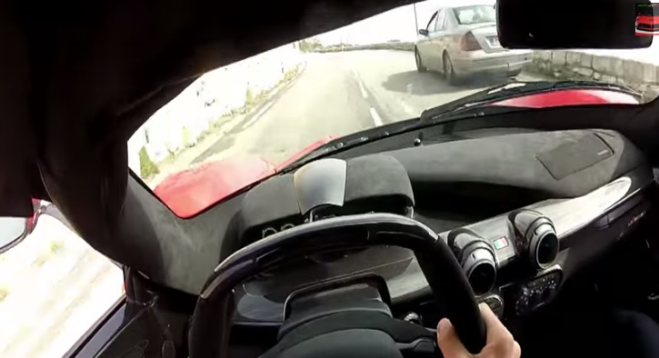 LaFerrari Duels With Ferrari Enzo On Precarious Mountain Roads - Now With POV: Video