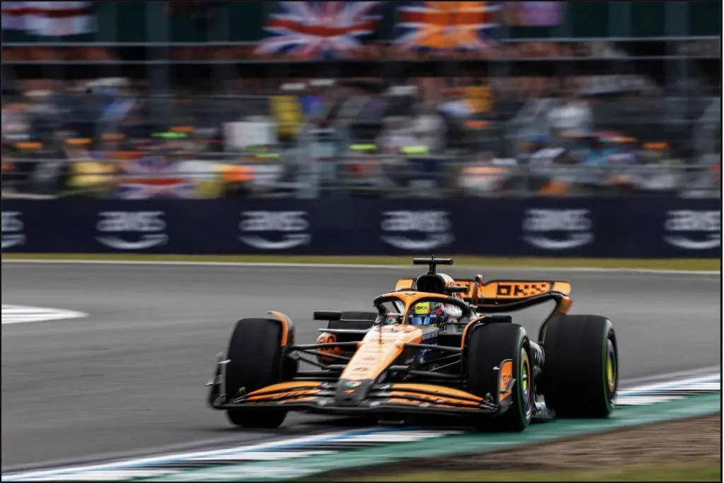 Lando at the 2024 F1 British Grand Prix, photo via McLaren