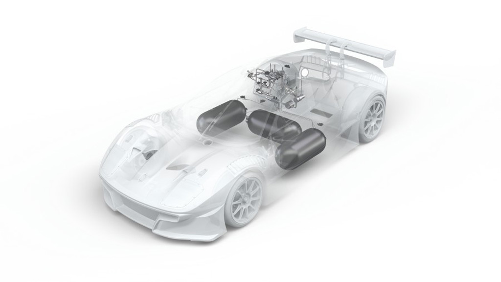 Ligier JS2 R race car powered by Bosch hydrogen engine