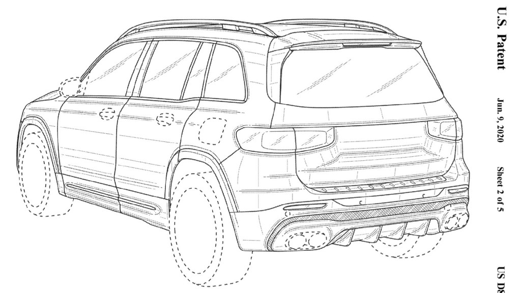 Likely 2021 Mercedes-AMG GLB 45 shown in patent filing