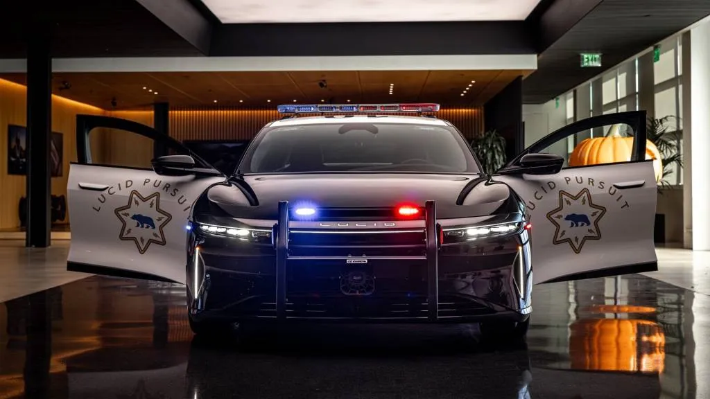 Lucid Air police car prototype