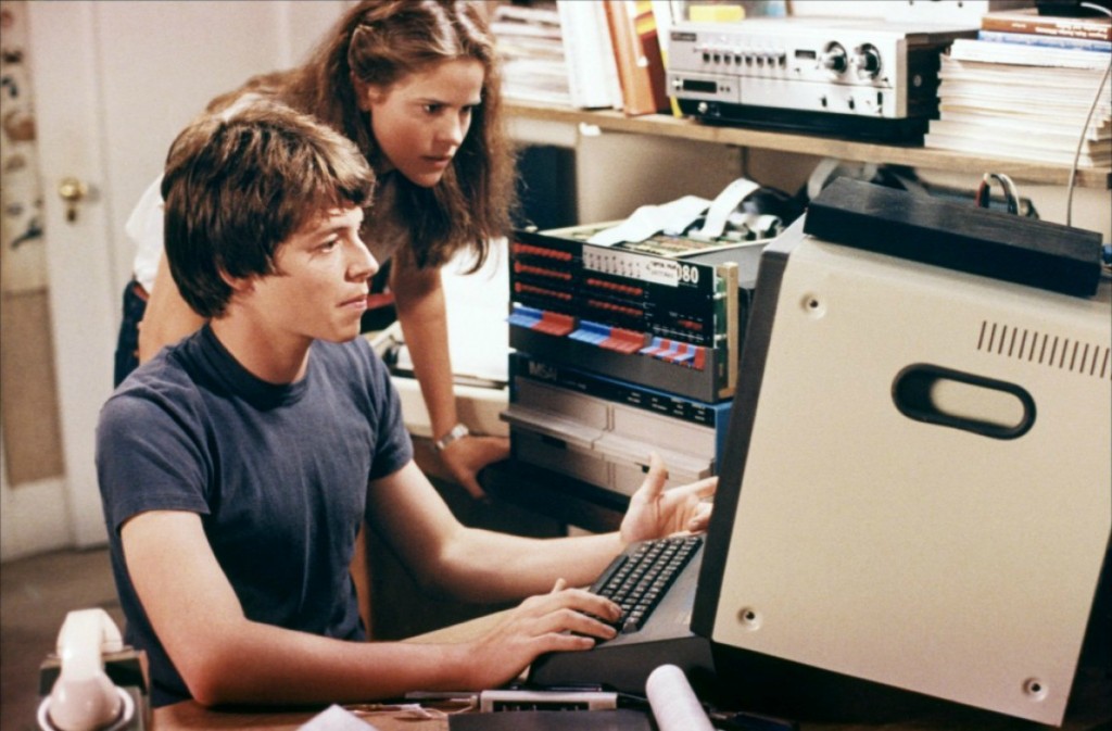Matthew Broderick & Ally Sheedy in the 1983 hacking classic WAR GAMES