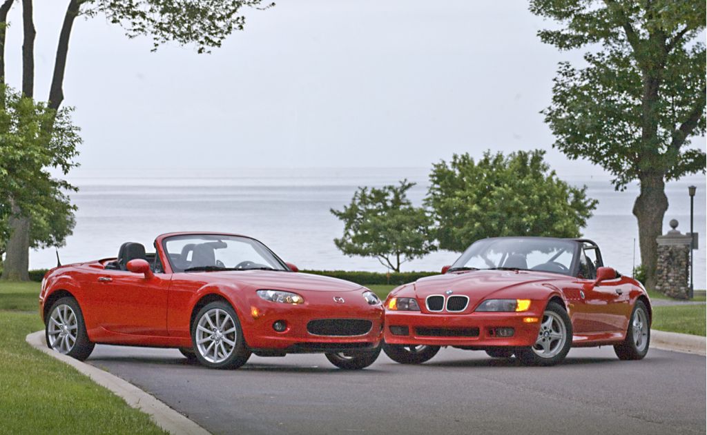 Mazda Miata versus BMW Z3