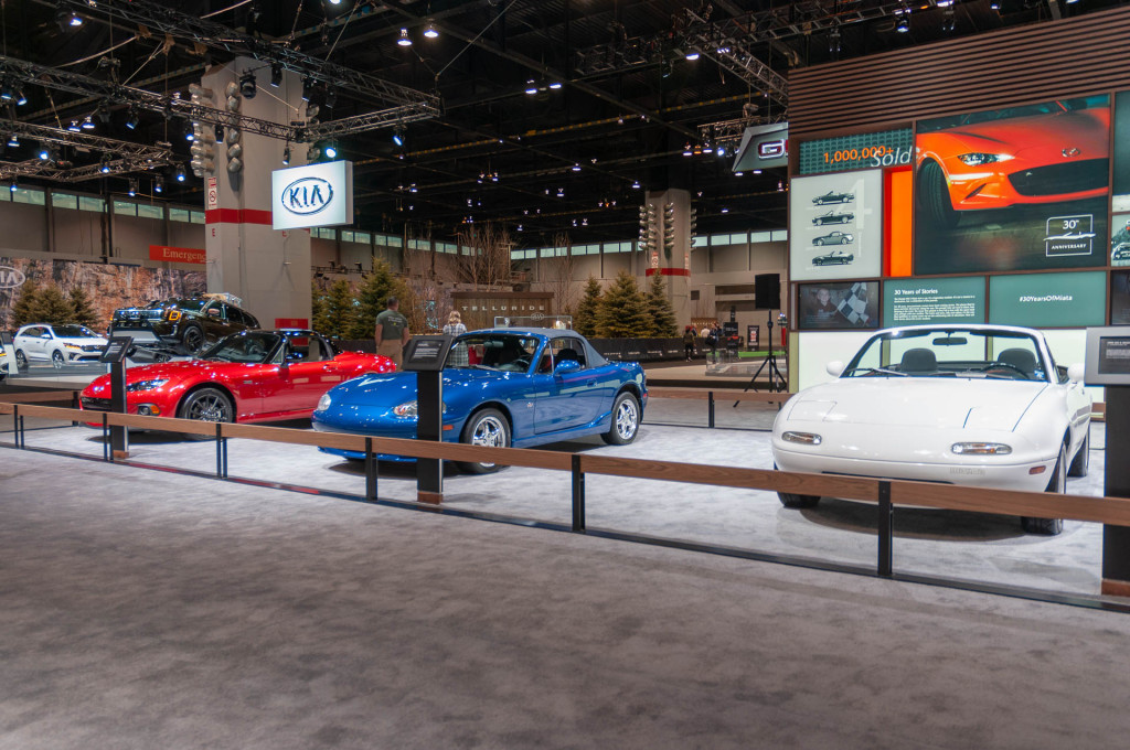 Mazda MX-5 Miatas, 2019 Chicago Auto Show Mazda MX-5 Miatas, 2019 Chicago Auto Show