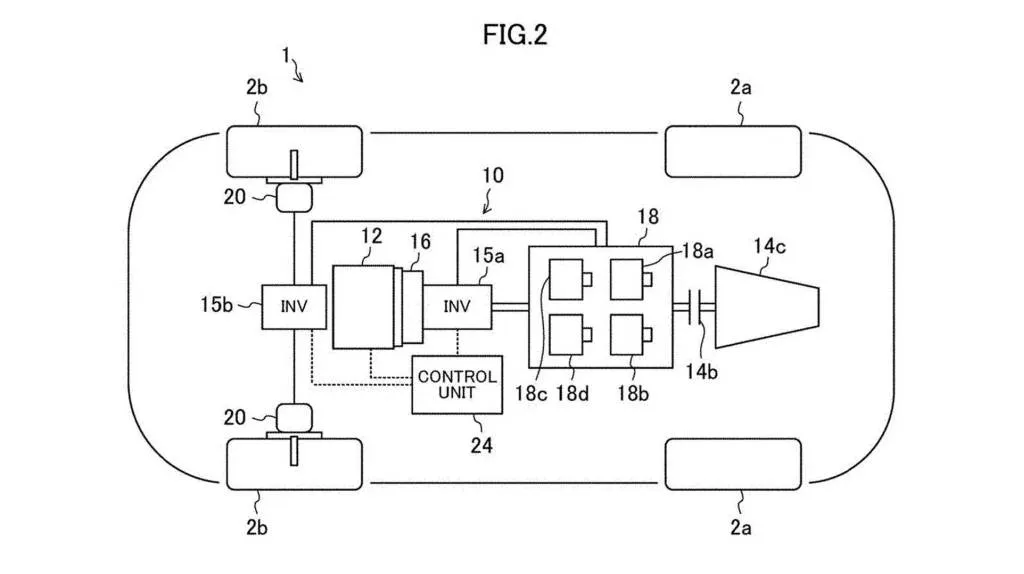 Mazda patent describing a rotary hybrid powertrain