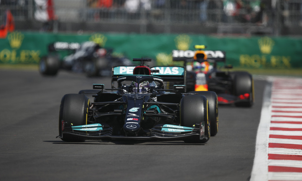 Mercedes-Benz AMG's Lewis Hamilton at the 2021 Formula One Mexico City Grand Prix
