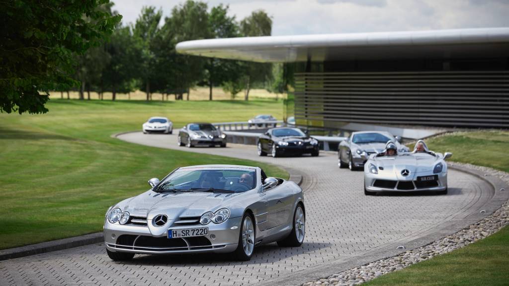 Mercedes-Benz SLR McLaren 20th anniversary celebration at McLaren Technology Center