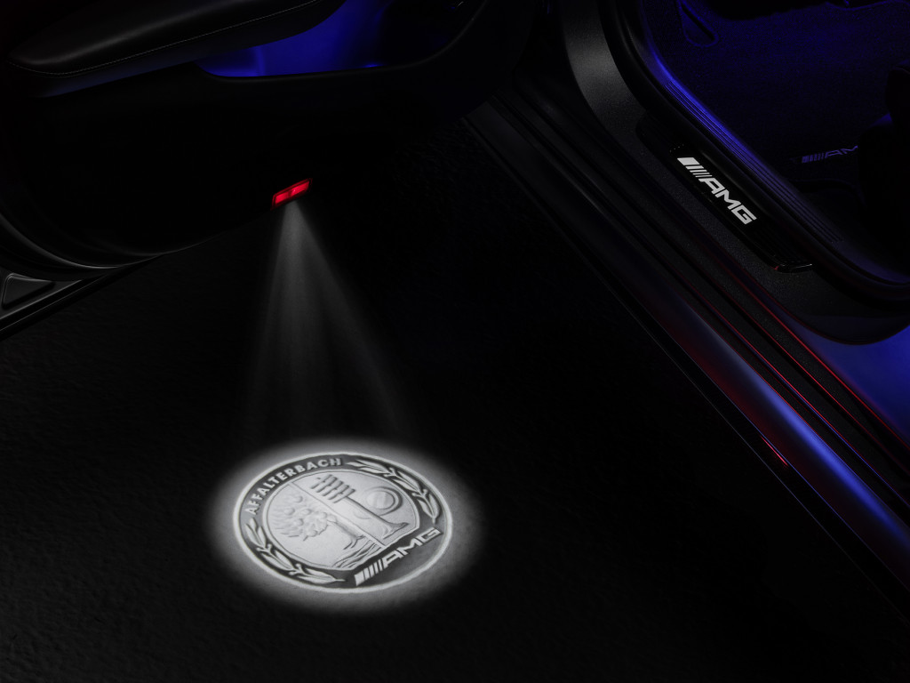 Mercedes-AMG lets you say it with puddle lamps