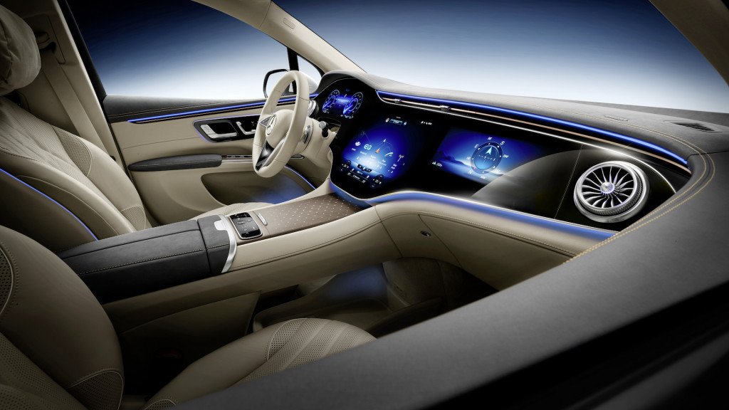 Interior of Mercedes-Benz EQS SUV 2023