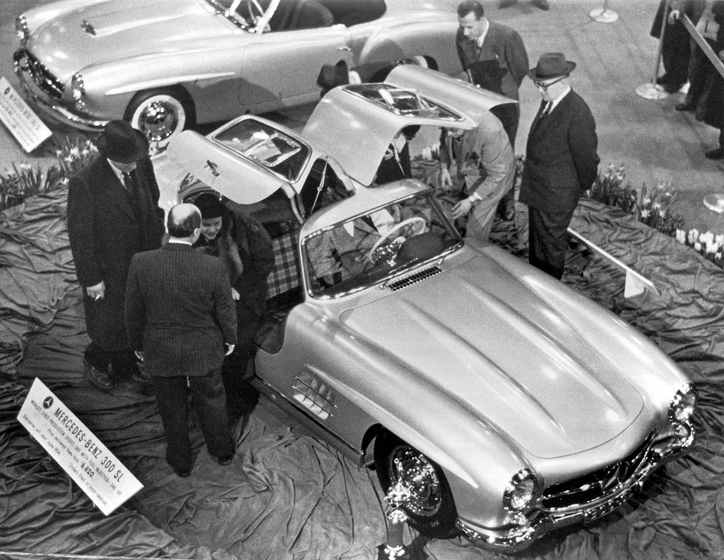1954 Mercedes-Benz 300 SL at the 1954 New York International Auto Show