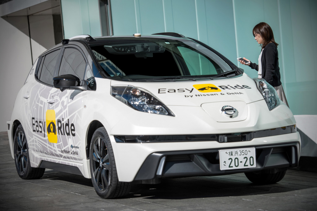 Nissan and Dena Easy Ride self-driving taxi service