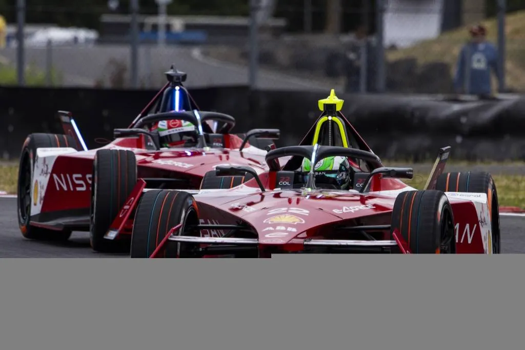 Nissan Formula E car, at Portland, 2024