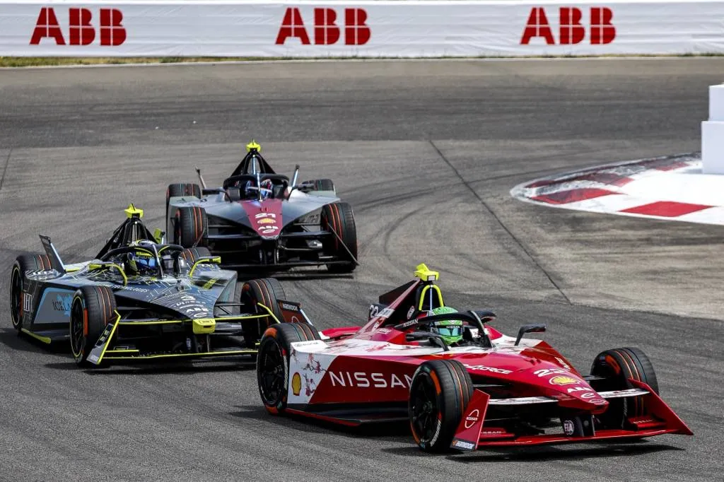 Nissan Formula E car, at Portland, 2024