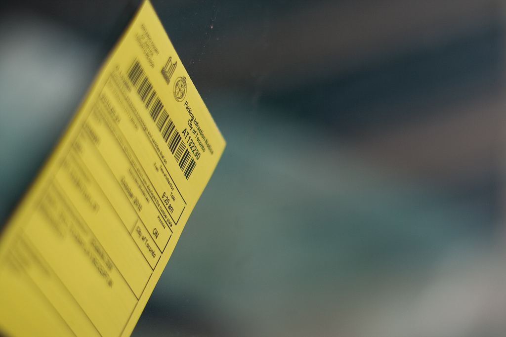 Parking ticket (via Flickr user Paul Henman)