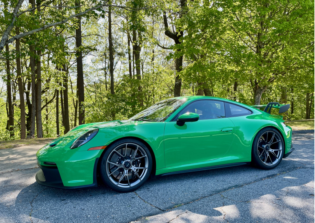 2022 Porsche 911 GT3 6-speed manual, Python green
