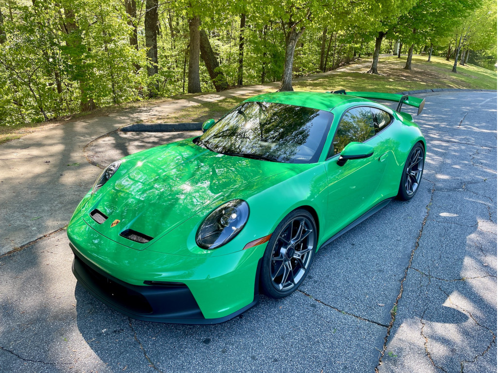 2022 Porsche 911 GT3 6-speed manual, Python Green
