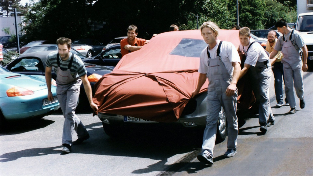 Porsche Cayenne prototype in Weissach, Germany, 2000
