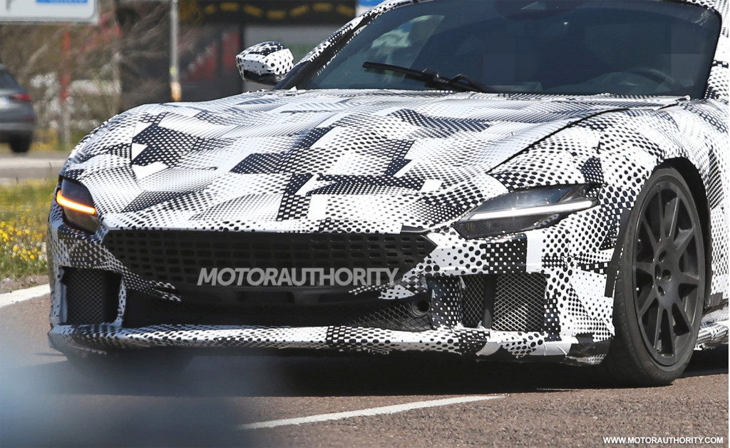 Potential Ferrari 812 Superfast successor test mule spy shots - Photo credit: S. Baldauf/SB-Medien