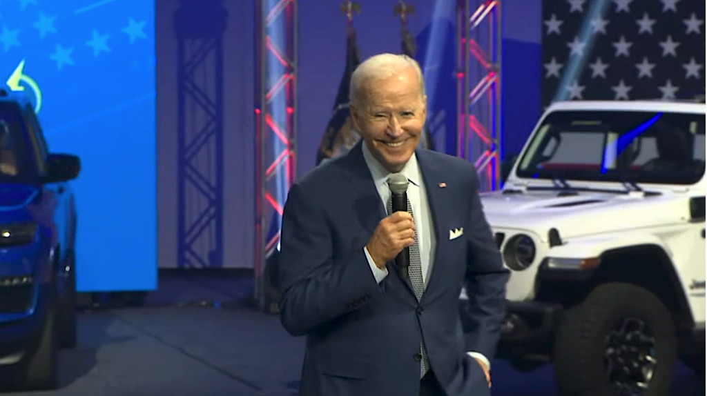President Biden at the 2022 Detroit Auto Show