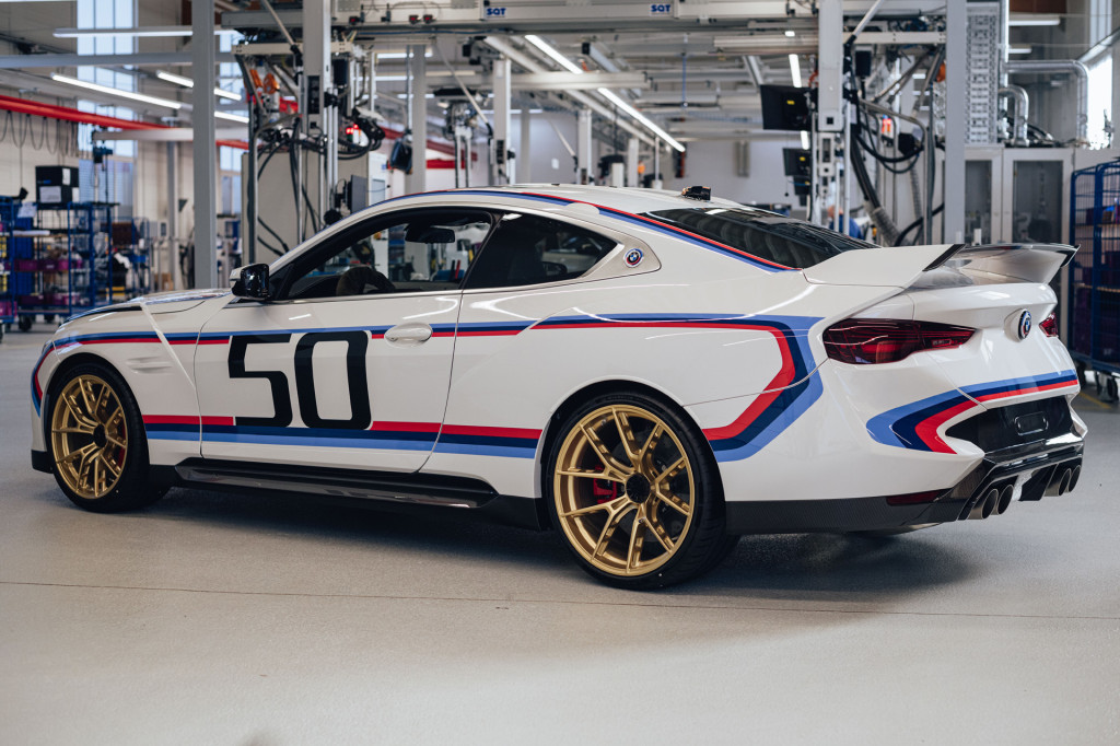 Production of modern BMW 3.0 CSL in Dingolfing, Germany